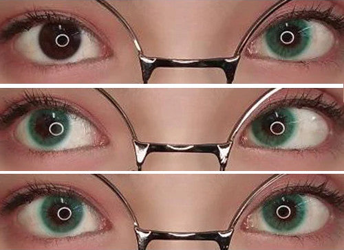 Sweety Lurve Sky Green circle lenses are natural looking turquoise colored contacts for a realistic color change. Hidrocor Marine circle lenses ship fast and *free from the United States