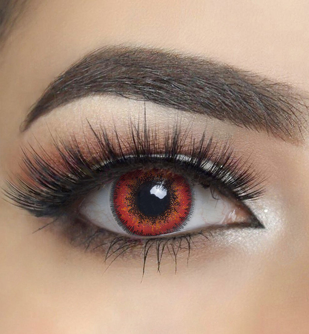 Poppy Red Circle Lenses