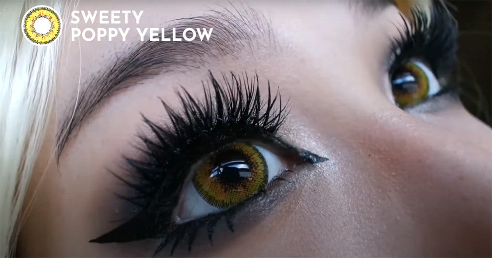 Poppy Yellow Circle Lenses
