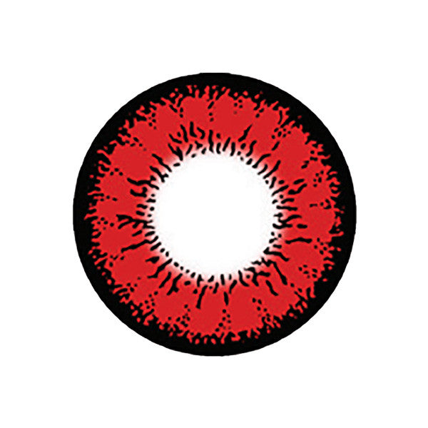 Unleash your inner anime or doll-like charm with our Tokyo Red Circle Lenses, designed to make your eyes pop. These vibrant lenses feature a brilliant red hue and a thick black limbal ring that creates an eye-catching and enchanting effect. Made with silicone hydrogel, they offer the ultimate in comfort, allowing you to flaunt your bold and striking look all day long. Get ready to transform your gaze - order your pair of Tokyo Red circle lenses today, they ship fast from the USA.