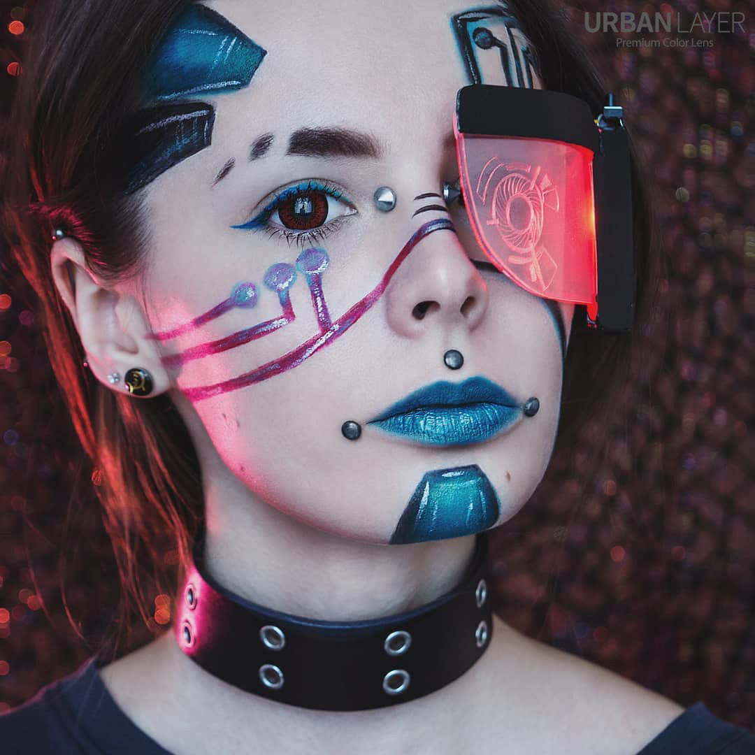 Urban Layer USA Tokyo Red 14.5mm bright crimson circle lens soft colored contacts by for cosplay. Tokyo Red lenses are available with fast shipping across the United States.