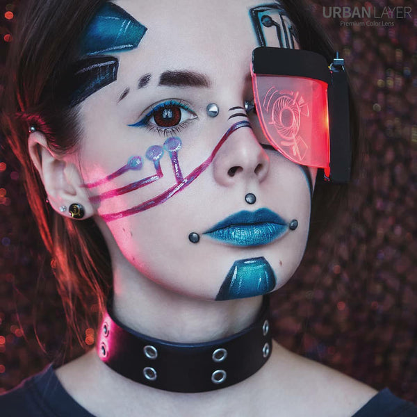Urban Layer USA Tokyo Red 14.5mm bright crimson circle lens soft colored contacts by for cosplay. Tokyo Red lenses are available with fast shipping across the United States.