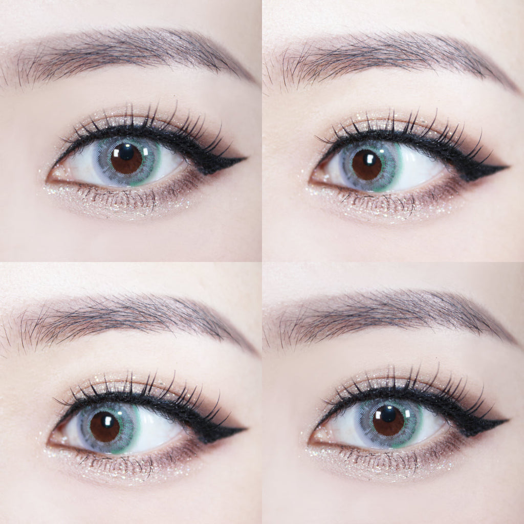 Tropical Grey unicorn rainbow circle lenses