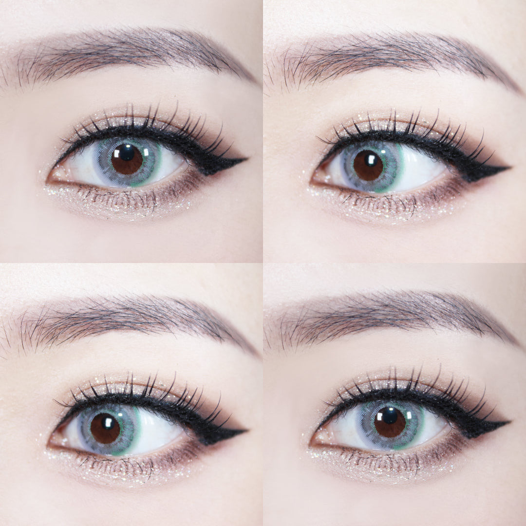 Tropical Grey unicorn rainbow circle lenses