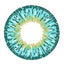 Circle lens design detail on GEO Twins Aqua Blue YH302 (fast shipping from the USA)