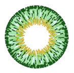 Design detail on GEO Twins Green YH303 circle lens.