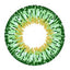 Design detail on GEO Twins Green YH303 circle lens.