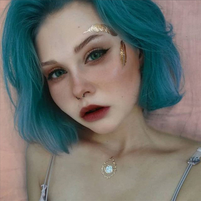 Universe Blue opaque and natural looking circle lenses for a complete eye color change Main image