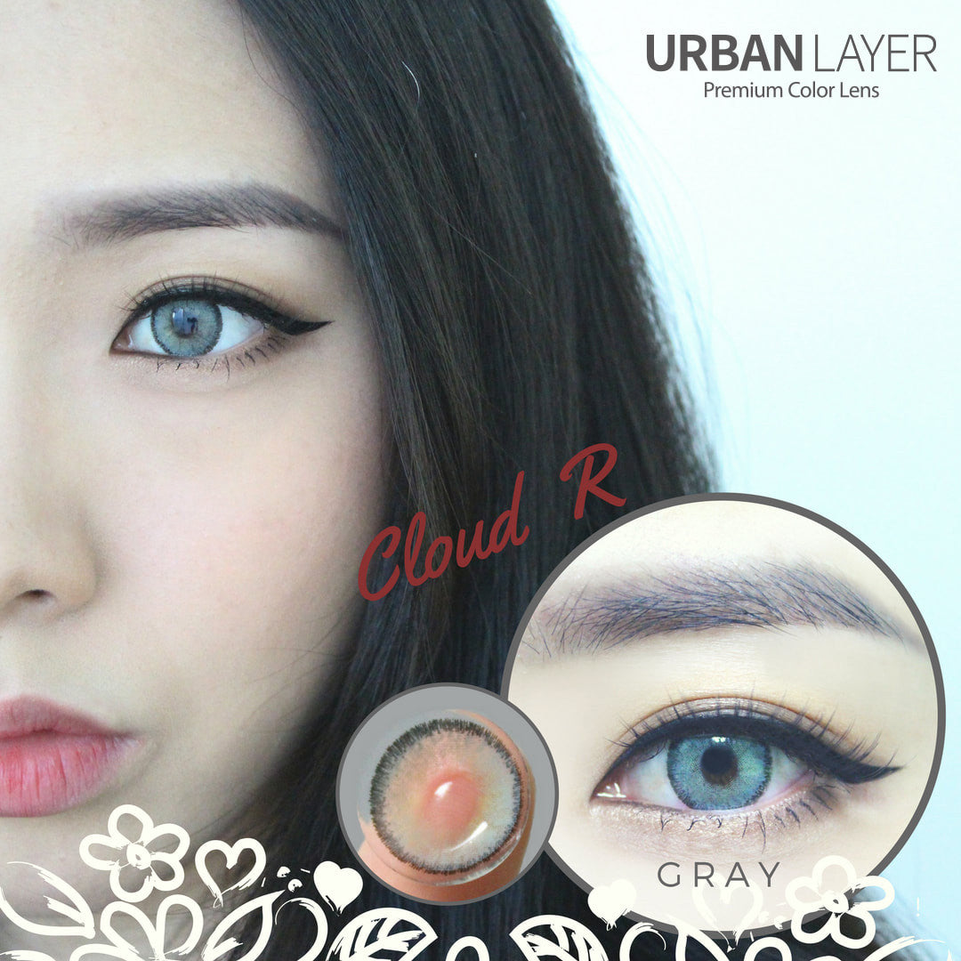 Cloud R Grey circle lenses by Urban Layer (US stock)