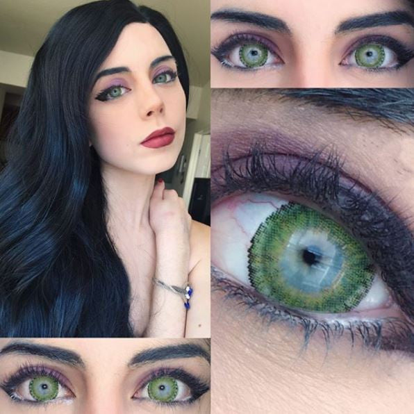 Beautiful dolly eyes that sparkle with Urban Layer Sunny Girl Green circle lenses