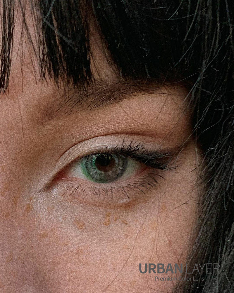 Tropical Gray rainbow circle lenses by Urban Layer