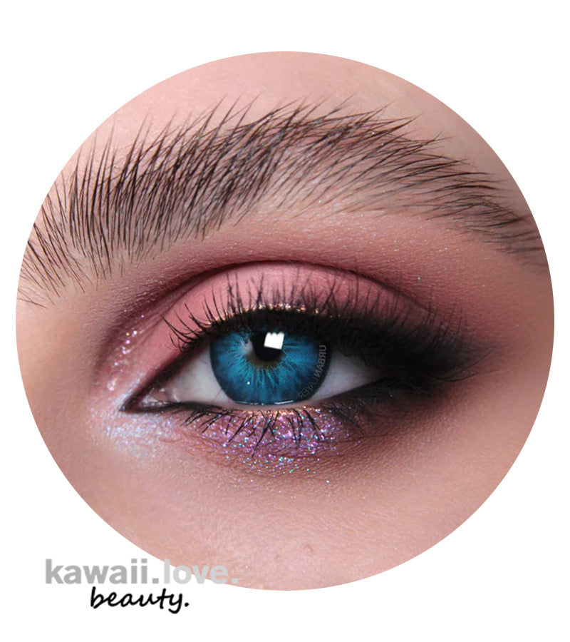 Stun in these mesmerizing vivid blue gradient circle lenses in new Amazon Blue by Urban Layer Korea, perfect for topping your eyes with breathtaking color for your next cosplay or every day unique personal expression! Each pair of Urban Layer Amazon Blue comes with a free contact lens case and ships fast from the USA.