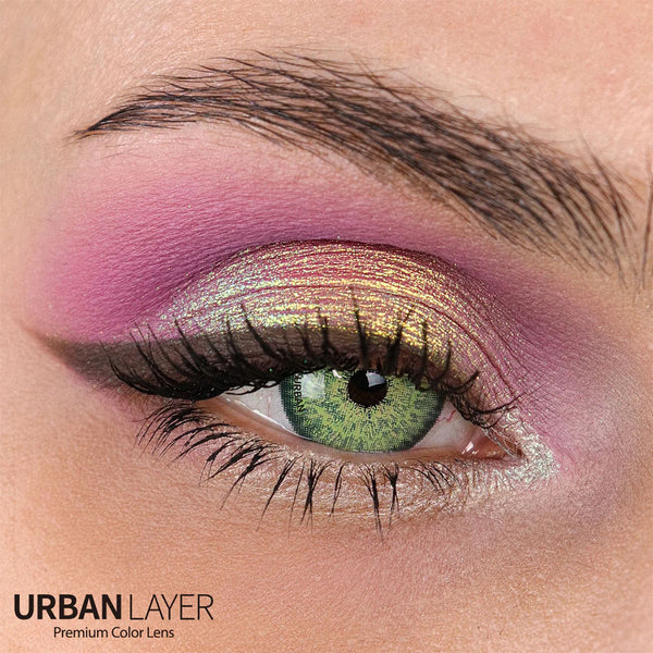 Brooklyn Green Circle Lenses | Yearly Lens