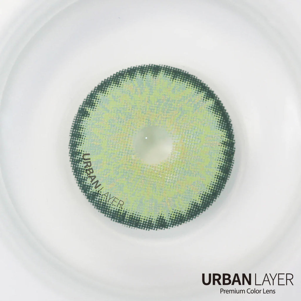 Brooklyn Green Circle Lenses | Yearly Lens