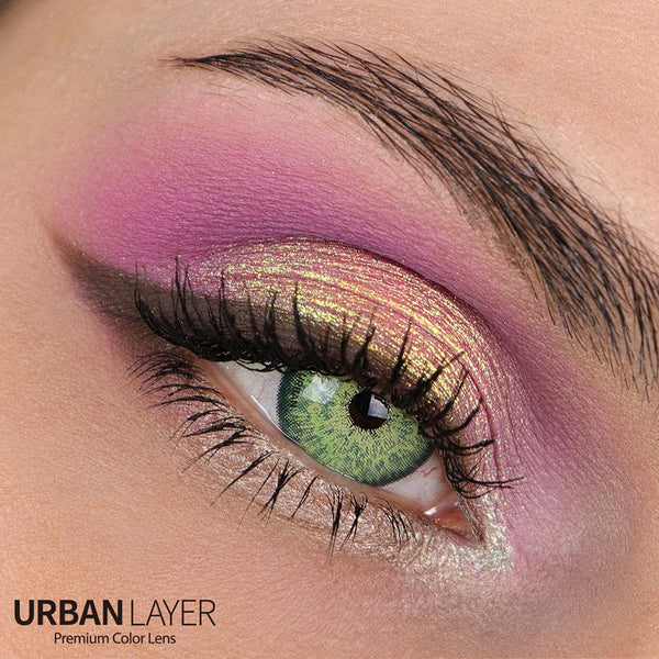 Brooklyn Green Circle Lenses | Yearly Lens