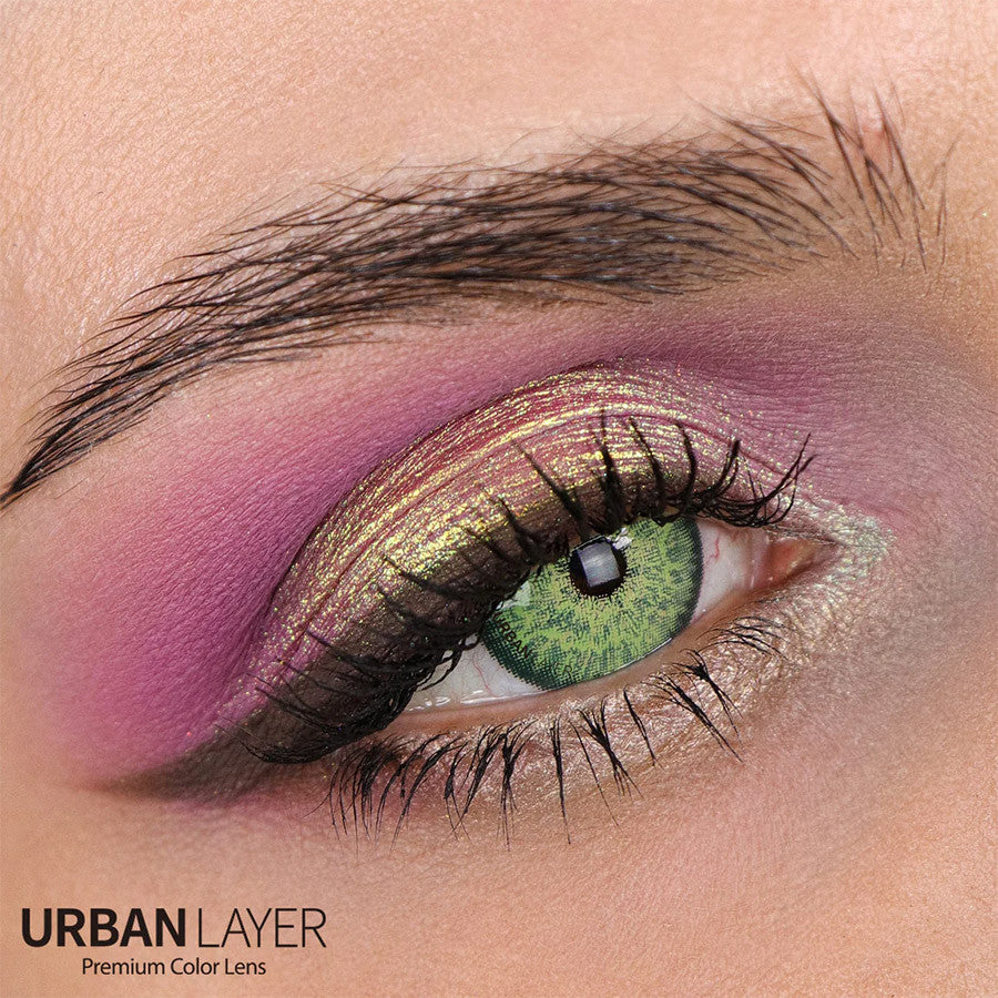 Brooklyn Green Circle Lenses | Yearly Lens