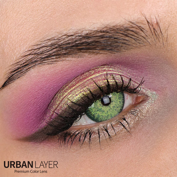 Brooklyn Green Circle Lenses | Yearly Lens