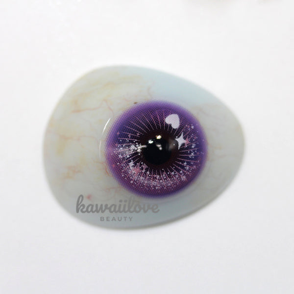 Crazy Lab by Urban Layer Candy Pop Violet colored contacts, featuring cute big eye circle lenses for kawaii fairy cosplay looks. These vibrant purple lenses create dolly eyes and are available with fast, free shipping in the USA.