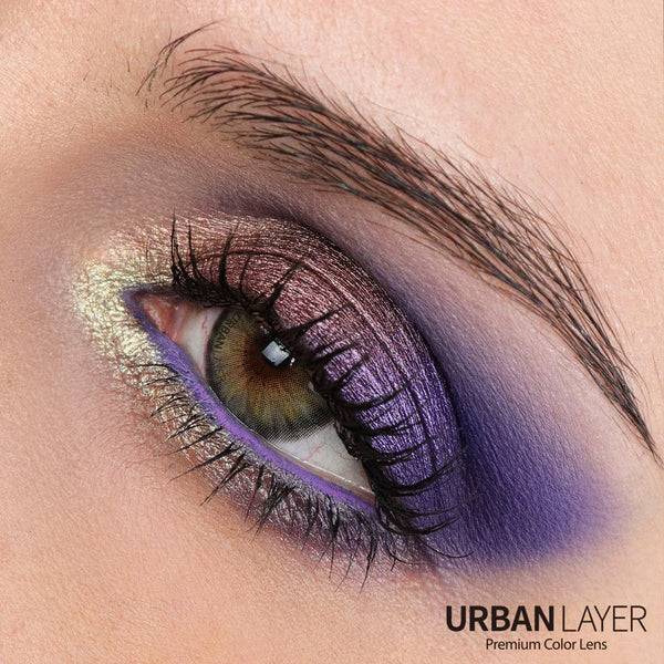 Cleopatra Gray silicone hydrogel colored contacts ship fast from the USA. Made by Urban Layer Korea.