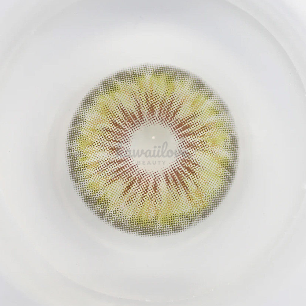 Cleopatra Green realistic colored circle lens contacts by Urban Layer Korea. These beautiful and natural looking lenses ship fast from the USA.