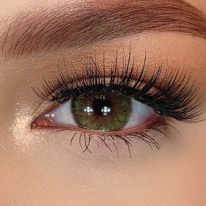 Cleopatra Gray circle lenses by Urban Layer, ultra-realistic grey colored contacts with a 5-tone pattern for natural-looking gray eyes. Vibrant, opaque, and made with silicone hydrogel for comfort, these lenses ship fast from the USA with a free lens case.