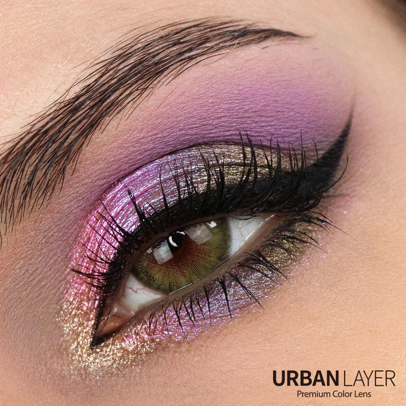 Cleopatra Green silicone hydrogel colored contacts ship fast from the USA. Made by Urban Layer Korea.