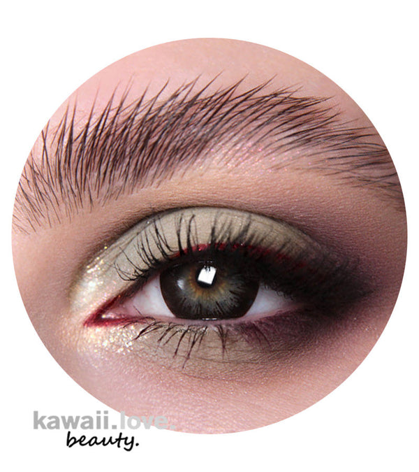 Create a dolly big-eyed look with high quality and authentic Korean circle contact lenses in Dark Night Choco. These deep chocolate brown circle lenses ship fast from the USA with a free contact lens case.