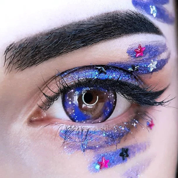 Galaxy Violet circle lenses make your eyes twinkle like stars in space