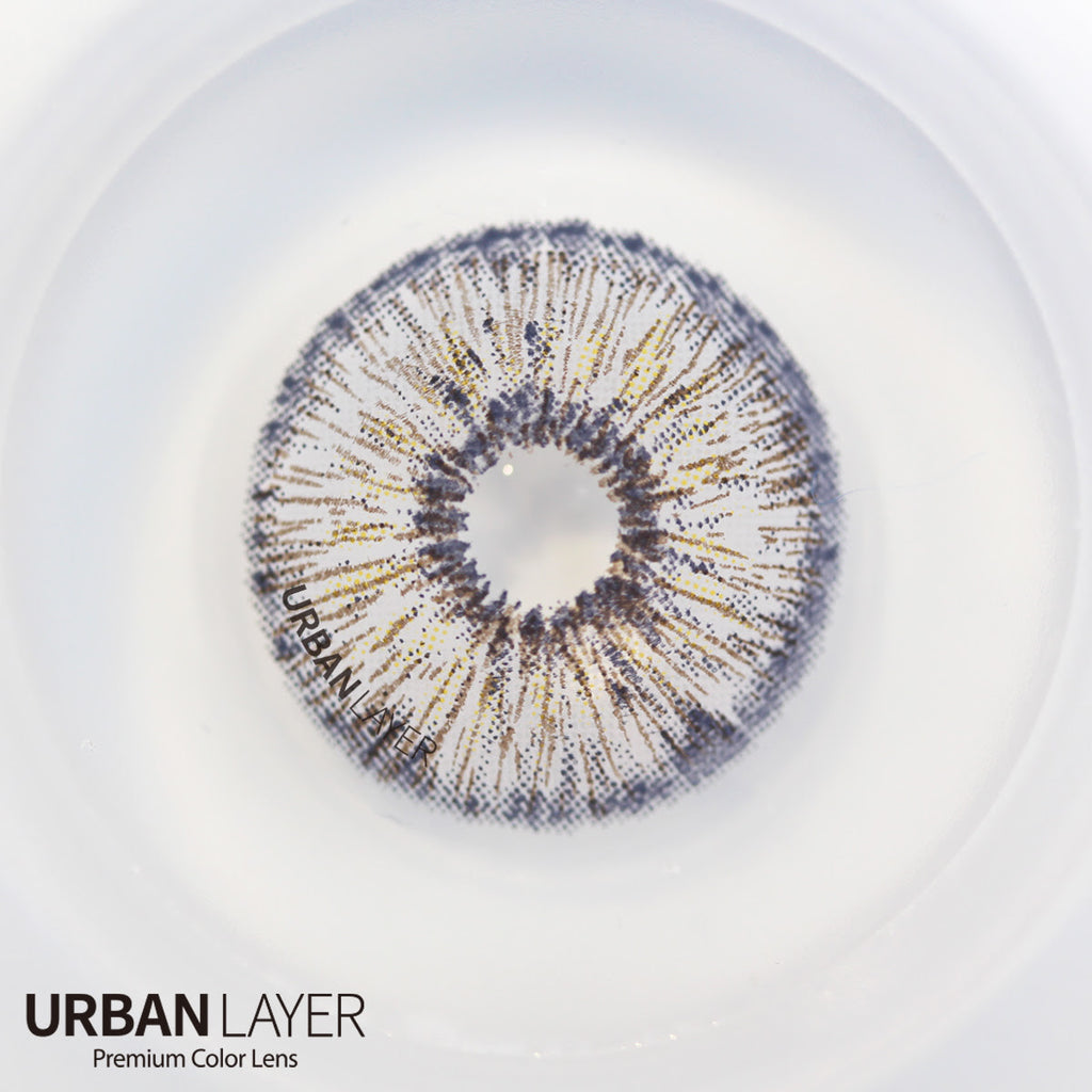 Gray Rain Circle Lenses | Yearly Lens