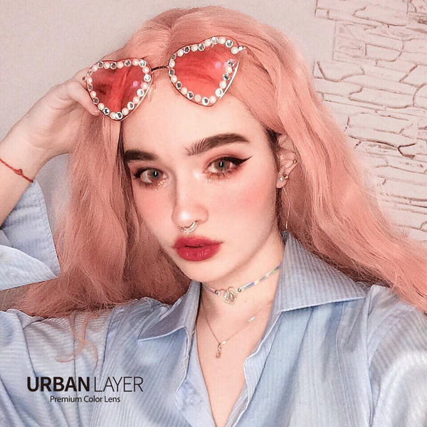 Kawaii Pink Circle Lenses