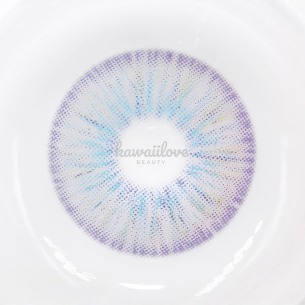 Urban Layer Las Vegas N Ash Blue circle lenses, featuring a 5-tone hand-painted design for a natural color change. Made with silicone hydrogel for comfort, these affordable designer colored contacts offer a stunning fantasy blue look. Fast shipping available from the USA.