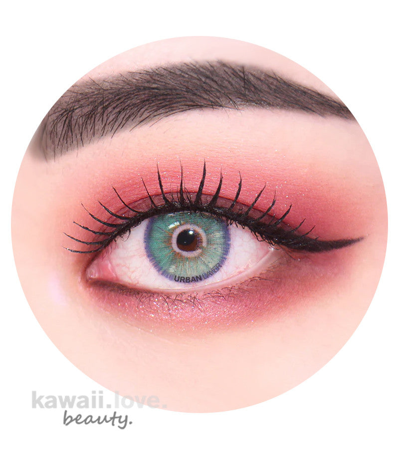 Urban Layer Las Vegas Jade Green circle lenses are affordable designer hand-painted look 5-tone colored contacts that offer a total and natural color change, made with comfy silicone hydrogel soft contact lens technology. Switch up your beauty look and add these gorgeous multi-faceted fantasy green lenses to your collection-- we ship fast and *free from the USA!