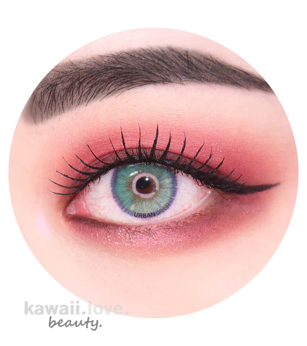 Urban Layer Las Vegas Jade Green circle lenses are affordable designer hand-painted look 5-tone colored contacts that offer a total and natural color change, made with comfy silicone hydrogel soft contact lens technology. Switch up your beauty look and add these gorgeous multi-faceted fantasy green lenses to your collection-- we ship fast and *free from the USA!