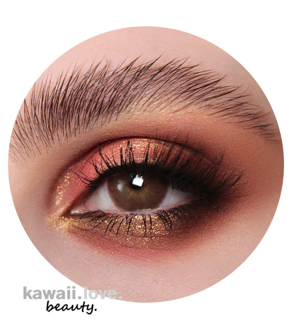 Maldives Milky Brown circle lenses are natural and pretty over any eye color. These creamy choco brown contact lenses blend seamlessly with your natural irises and lend your eyes a veil of soft, lovely color that's as fresh and smooth as the waters of the Maldives. These milk chocolate hued Maldives Brown colored contacts come with a lens case and ships fast and *free from the USA.