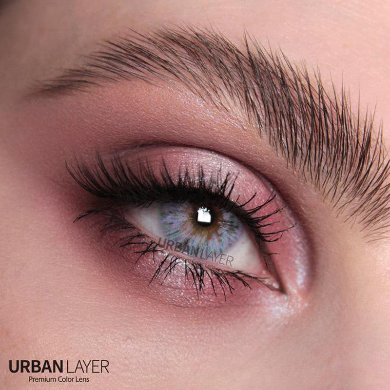 Urban Layer Monet Gray silicone hydrogel colored cosmetic contact lens