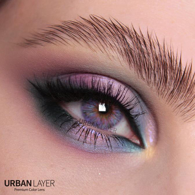 Urban Layer Monet Violet silicone hydrogel colored cosmetic contact lens
