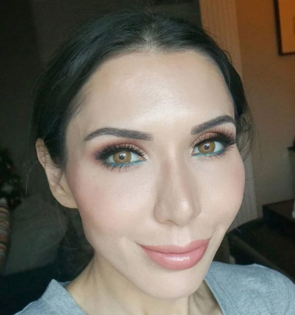 Urban Layer New York N Brown realistic hand painted effect colored contacts lens