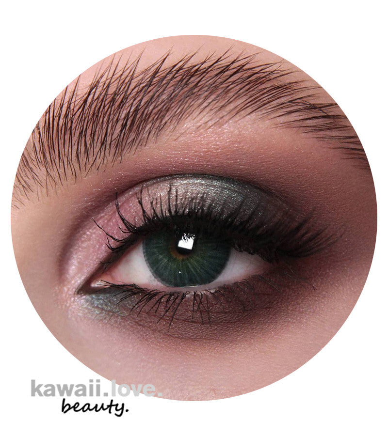 Urban Layer New York N Deep Green are realistic looking dark emerald colored silicone hydrogel soft contact lenses with a multi-tone hand-painted effect. Each pair of designer New York N Deep Green colored contacts ship fast from the USA with a free contact lens case.