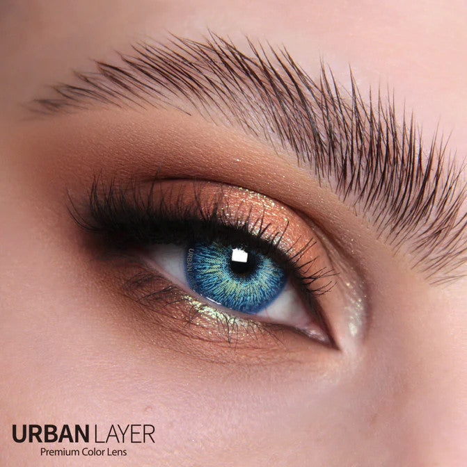 Santorini Blue Circle Lenses | 1 Year Main image