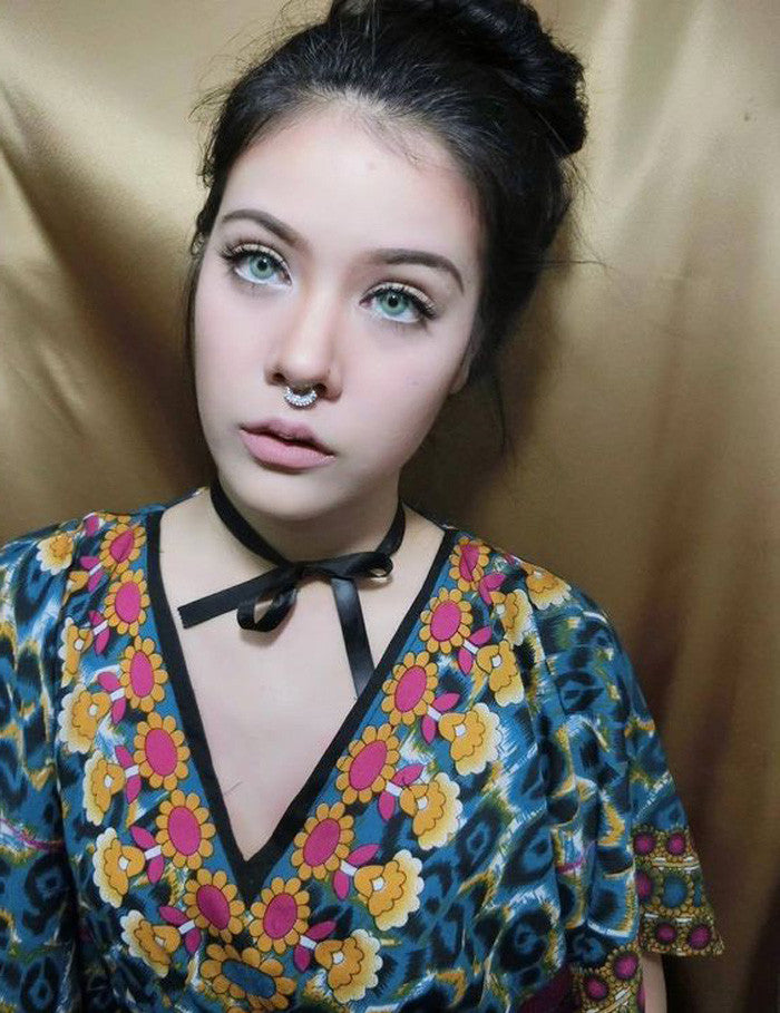 Urban Layer Universe Blue opaque colored circle contact lenses