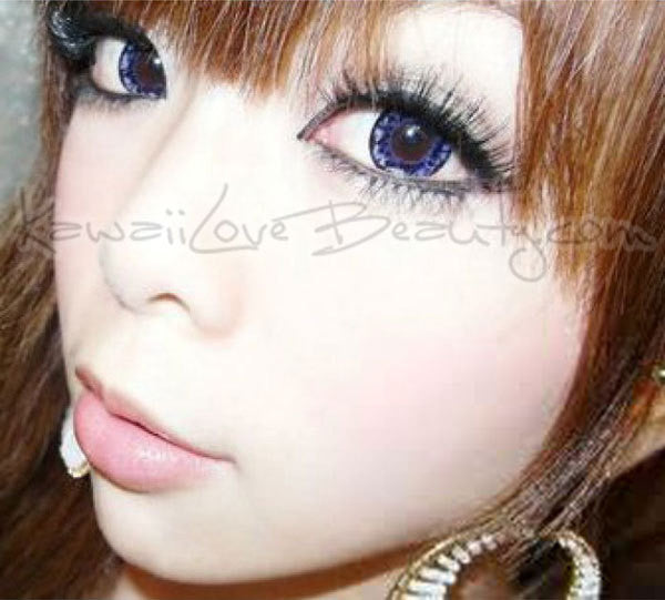 Big, shiny doll eyes that sparkle like diamonds. Barbie Diamond violet circle lenses by Dueba.