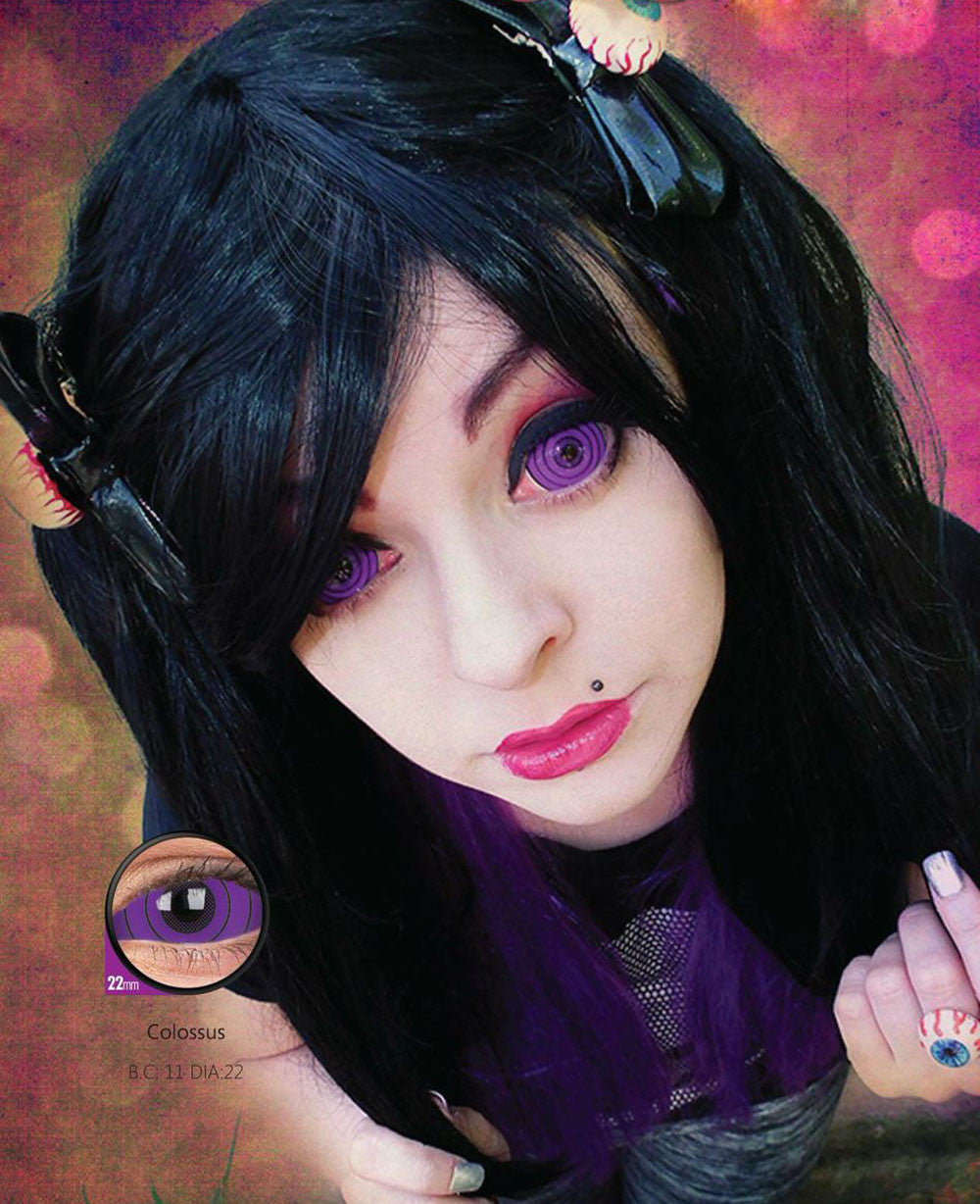 22mm Sclera Violet Colossus Lenses
