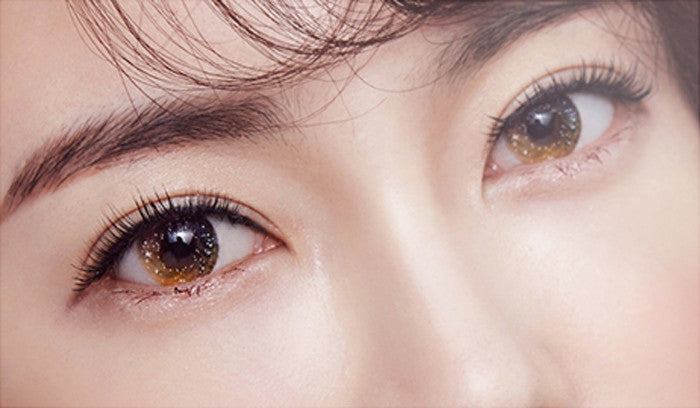 QLo Brown 7 Color Galaxy Circle Lenses