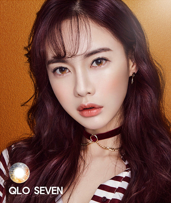 QLo Brown 7 Color Galaxy Circle Lenses