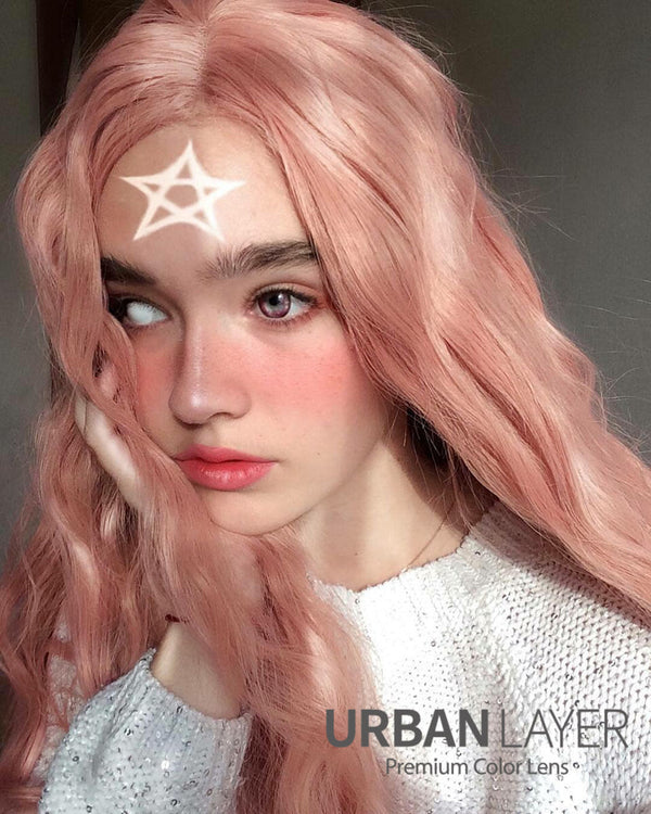 White Blind costume cosmetic circle contact lens by CrazyLab