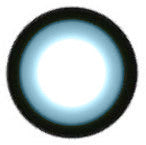 Geo WIA22 Sakura Blue circle lens design detail.