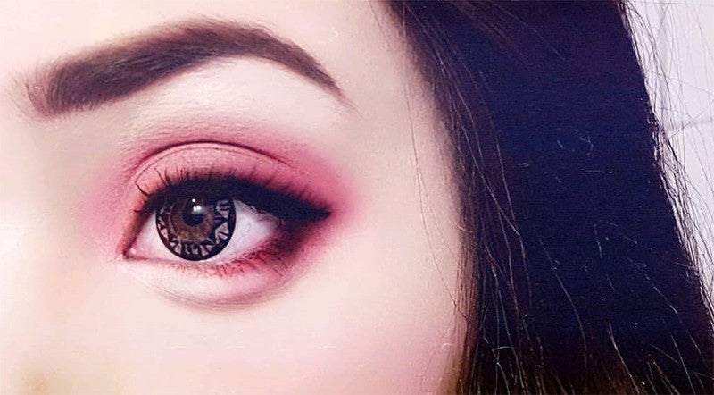 WT-B37 Xtra Diamond Pink colored circle lenses by GEO