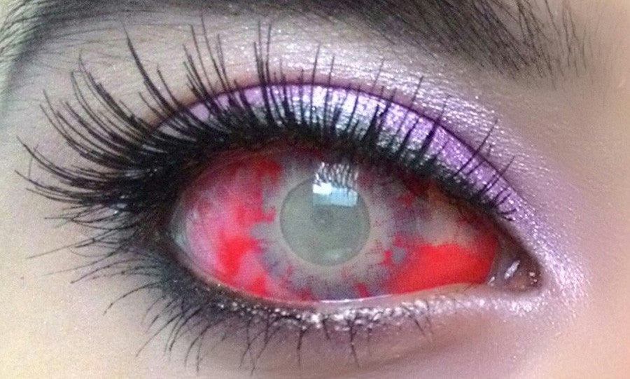 Zombie 22mm sclera colored contact lenses ship fast from the USA